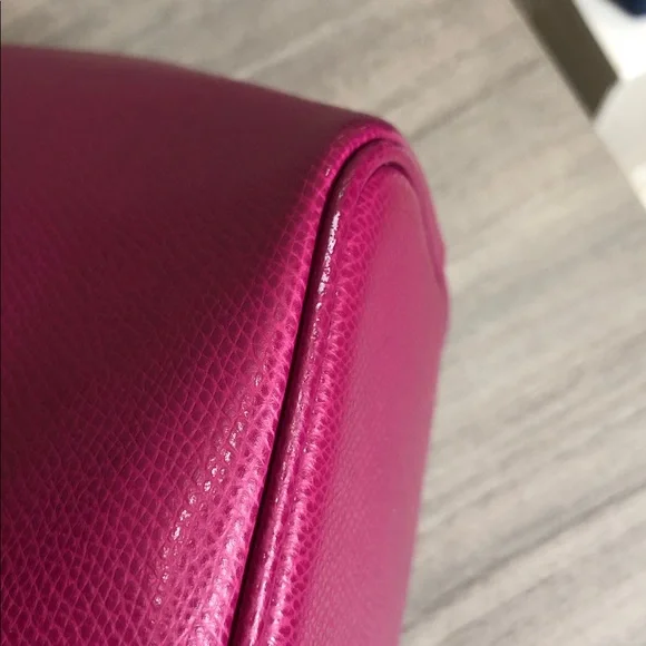 Coach Pink Cranberry Leather Tote (BG1) - Picture 11 of 13